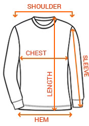 sweatshirt size chart