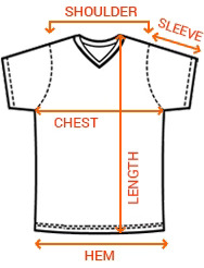 v neck size chart